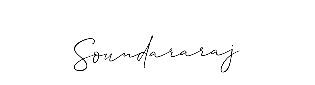 Soundararaj stylish signature style. Best Handwritten Sign (Allison_Script) for my name. Handwritten Signature Collection Ideas for my name Soundararaj. Soundararaj signature style 2 images and pictures png