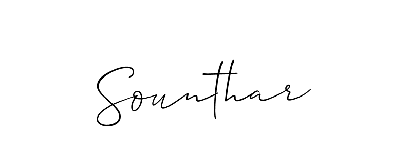 You should practise on your own different ways (Allison_Script) to write your name (Sounthar) in signature. don't let someone else do it for you. Sounthar signature style 2 images and pictures png