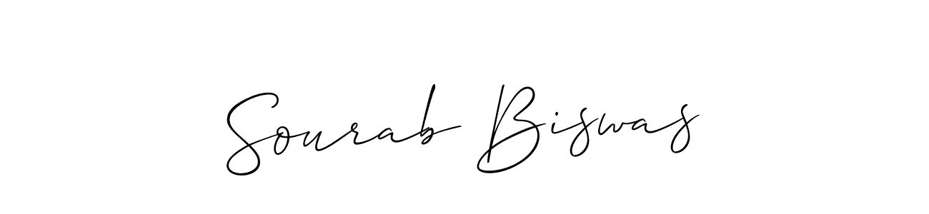 Make a short Sourab Biswas signature style. Manage your documents anywhere anytime using Allison_Script. Create and add eSignatures, submit forms, share and send files easily. Sourab Biswas signature style 2 images and pictures png