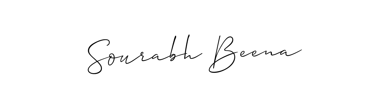 How to Draw Sourabh Beena signature style? Allison_Script is a latest design signature styles for name Sourabh Beena. Sourabh Beena signature style 2 images and pictures png