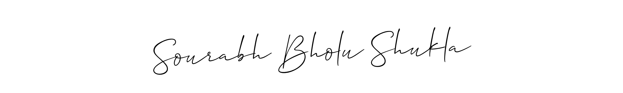 Sourabh Bholu Shukla stylish signature style. Best Handwritten Sign (Allison_Script) for my name. Handwritten Signature Collection Ideas for my name Sourabh Bholu Shukla. Sourabh Bholu Shukla signature style 2 images and pictures png