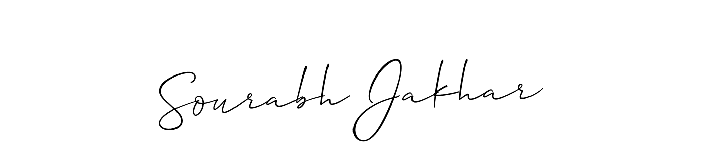 This is the best signature style for the Sourabh Jakhar name. Also you like these signature font (Allison_Script). Mix name signature. Sourabh Jakhar signature style 2 images and pictures png