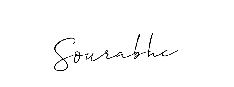 How to Draw Sourabhc signature style? Allison_Script is a latest design signature styles for name Sourabhc. Sourabhc signature style 2 images and pictures png