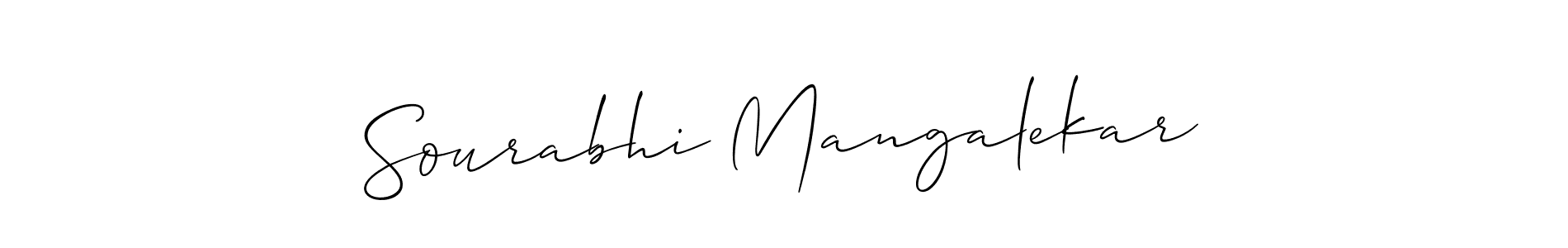 Create a beautiful signature design for name Sourabhi Mangalekar. With this signature (Allison_Script) fonts, you can make a handwritten signature for free. Sourabhi Mangalekar signature style 2 images and pictures png