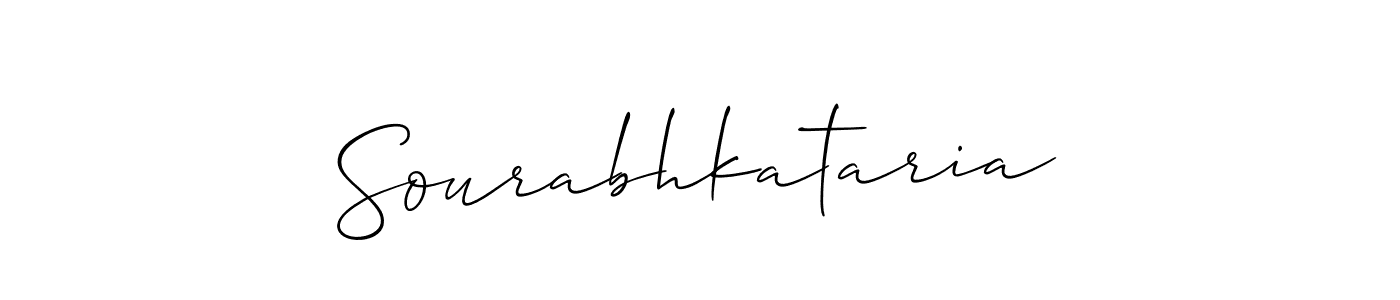 Use a signature maker to create a handwritten signature online. With this signature software, you can design (Allison_Script) your own signature for name Sourabhkataria. Sourabhkataria signature style 2 images and pictures png