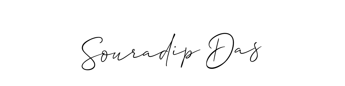 Create a beautiful signature design for name Souradip Das. With this signature (Allison_Script) fonts, you can make a handwritten signature for free. Souradip Das signature style 2 images and pictures png