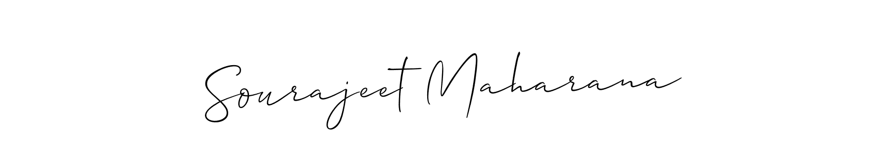 How to make Sourajeet Maharana signature? Allison_Script is a professional autograph style. Create handwritten signature for Sourajeet Maharana name. Sourajeet Maharana signature style 2 images and pictures png