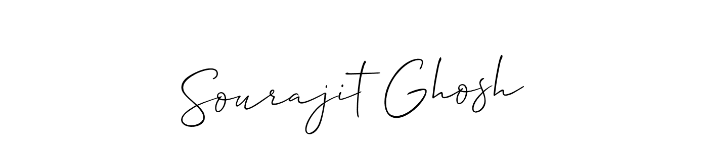 Use a signature maker to create a handwritten signature online. With this signature software, you can design (Allison_Script) your own signature for name Sourajit Ghosh. Sourajit Ghosh signature style 2 images and pictures png