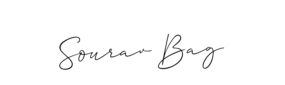 Also You can easily find your signature by using the search form. We will create Sourav Bag name handwritten signature images for you free of cost using Allison_Script sign style. Sourav Bag signature style 2 images and pictures png