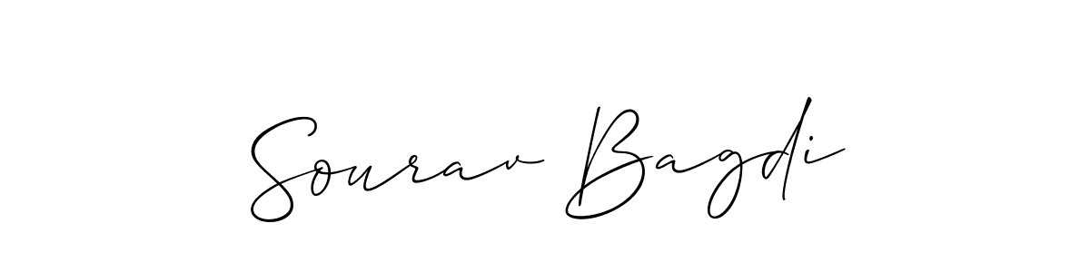 Sourav Bagdi stylish signature style. Best Handwritten Sign (Allison_Script) for my name. Handwritten Signature Collection Ideas for my name Sourav Bagdi. Sourav Bagdi signature style 2 images and pictures png