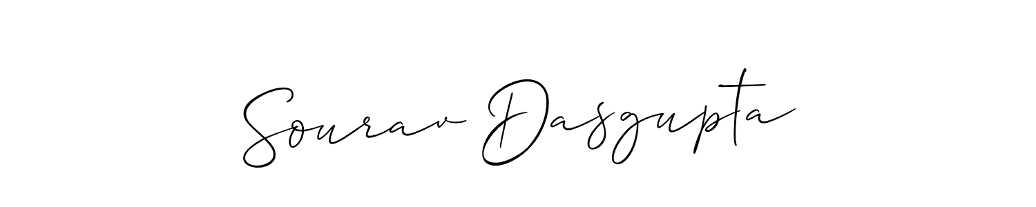 You should practise on your own different ways (Allison_Script) to write your name (Sourav Dasgupta) in signature. don't let someone else do it for you. Sourav Dasgupta signature style 2 images and pictures png