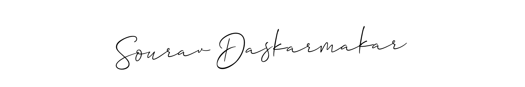 Also You can easily find your signature by using the search form. We will create Sourav Daskarmakar name handwritten signature images for you free of cost using Allison_Script sign style. Sourav Daskarmakar signature style 2 images and pictures png