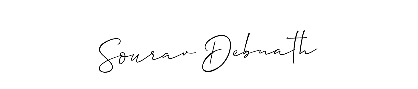How to Draw Sourav Debnath signature style? Allison_Script is a latest design signature styles for name Sourav Debnath. Sourav Debnath signature style 2 images and pictures png