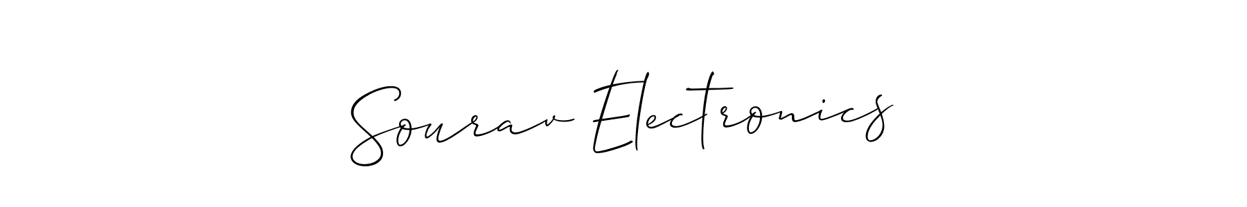 Make a beautiful signature design for name Sourav Electronics. Use this online signature maker to create a handwritten signature for free. Sourav Electronics signature style 2 images and pictures png