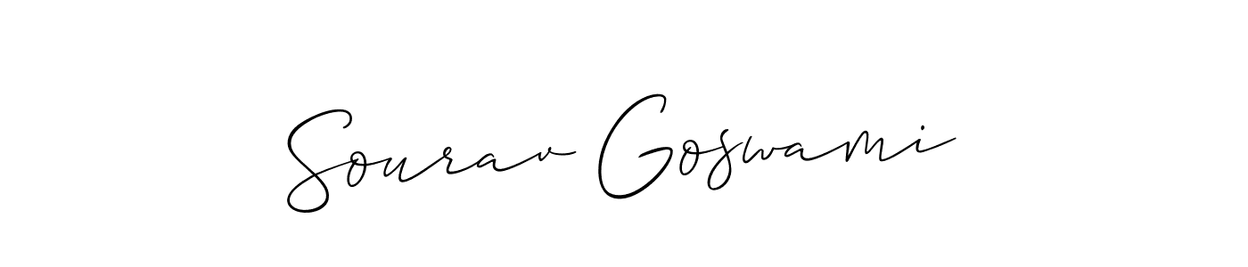 Sourav Goswami stylish signature style. Best Handwritten Sign (Allison_Script) for my name. Handwritten Signature Collection Ideas for my name Sourav Goswami. Sourav Goswami signature style 2 images and pictures png