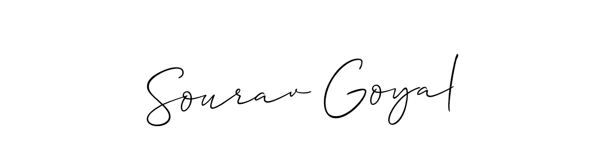 Also You can easily find your signature by using the search form. We will create Sourav Goyal name handwritten signature images for you free of cost using Allison_Script sign style. Sourav Goyal signature style 2 images and pictures png