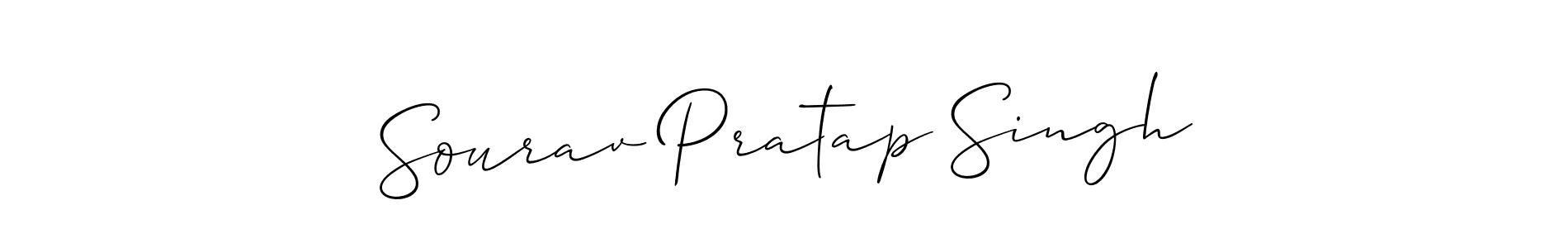 Create a beautiful signature design for name Sourav Pratap Singh. With this signature (Allison_Script) fonts, you can make a handwritten signature for free. Sourav Pratap Singh signature style 2 images and pictures png