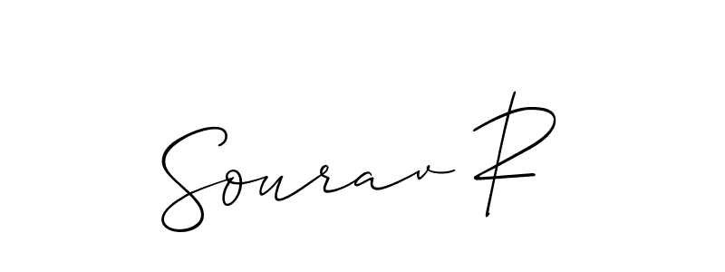 Design your own signature with our free online signature maker. With this signature software, you can create a handwritten (Allison_Script) signature for name Sourav R. Sourav R signature style 2 images and pictures png