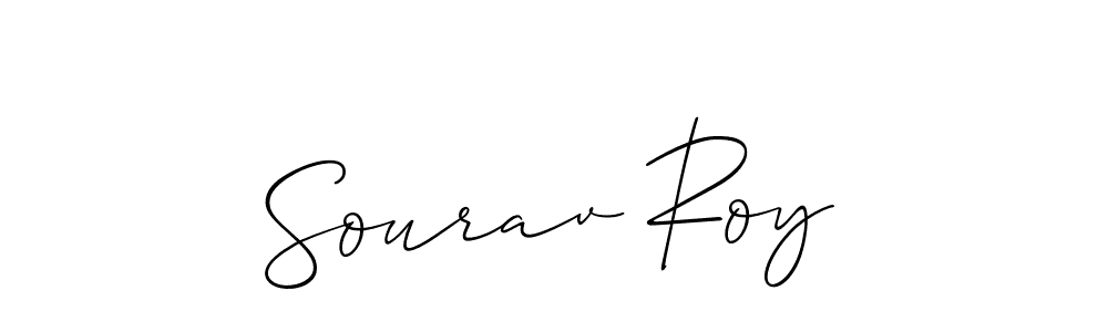 How to make Sourav Roy signature? Allison_Script is a professional autograph style. Create handwritten signature for Sourav Roy name. Sourav Roy signature style 2 images and pictures png