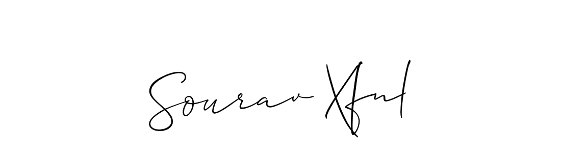 Also we have Sourav Xfnl name is the best signature style. Create professional handwritten signature collection using Allison_Script autograph style. Sourav Xfnl signature style 2 images and pictures png