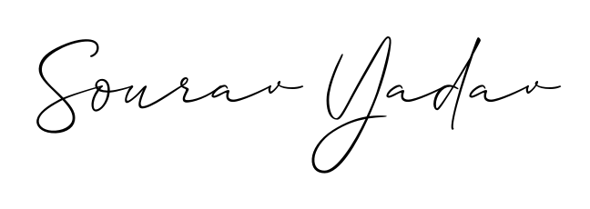 Transform the name Sourav Yadav into a signature masterpiece using Allison_Script font. Ideal for photographers, artists, and creators looking for watermarks. Sourav Yadav signature style 2 images and pictures png