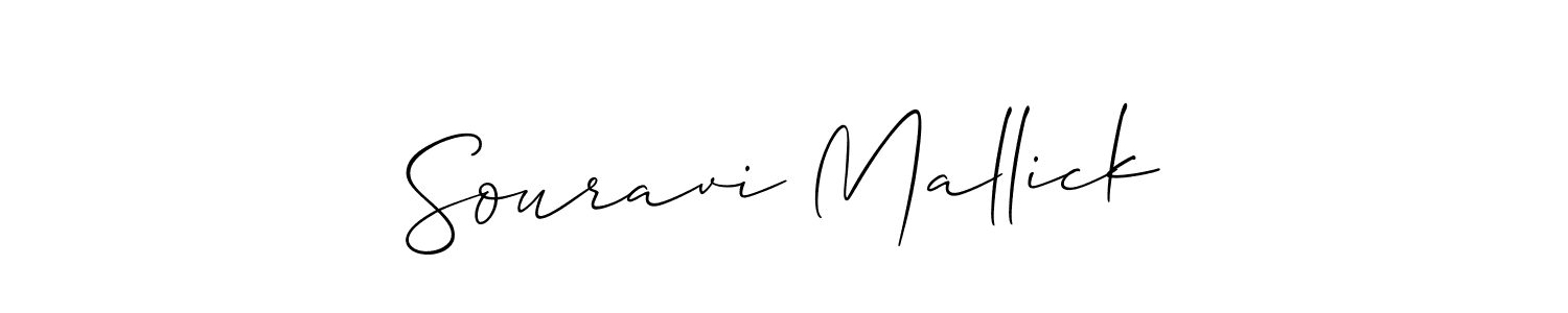 How to Draw Souravi Mallick signature style? Allison_Script is a latest design signature styles for name Souravi Mallick. Souravi Mallick signature style 2 images and pictures png