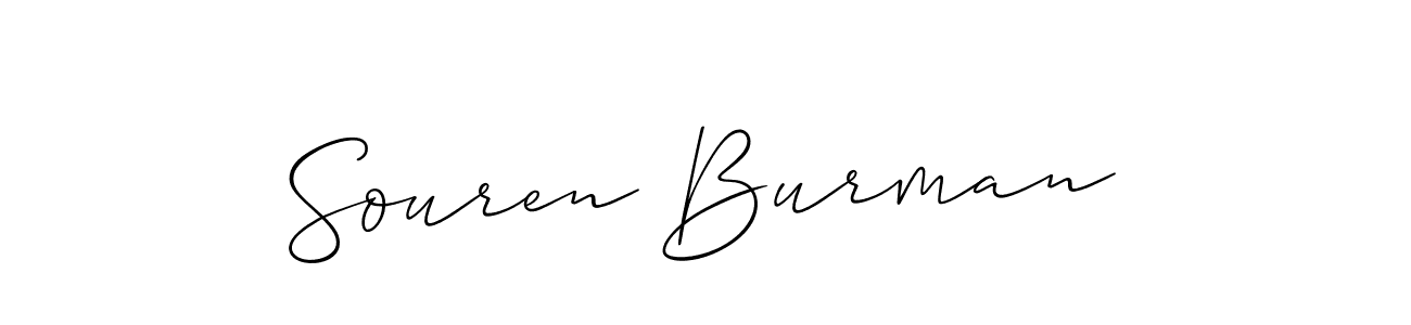 Best and Professional Signature Style for Souren Burman. Allison_Script Best Signature Style Collection. Souren Burman signature style 2 images and pictures png