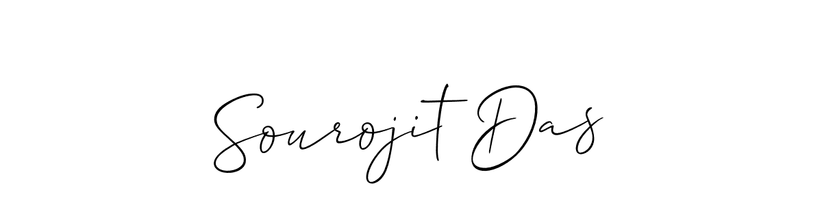 Also we have Sourojit Das name is the best signature style. Create professional handwritten signature collection using Allison_Script autograph style. Sourojit Das signature style 2 images and pictures png