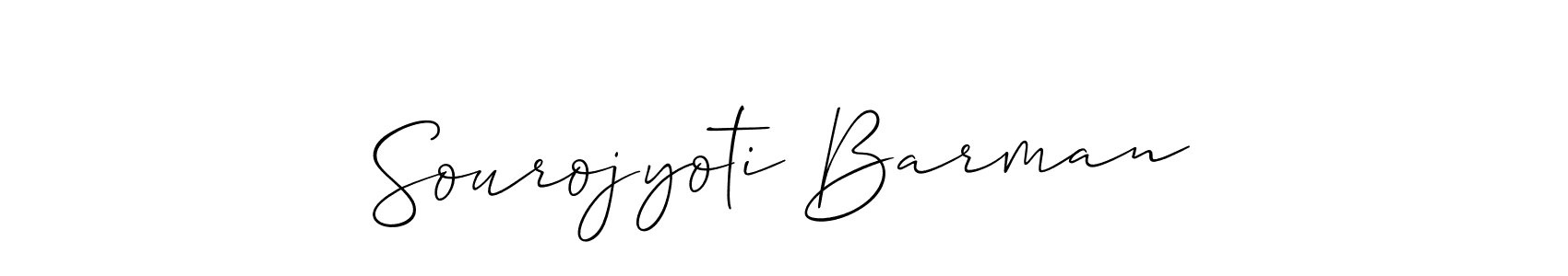 It looks lik you need a new signature style for name Sourojyoti Barman. Design unique handwritten (Allison_Script) signature with our free signature maker in just a few clicks. Sourojyoti Barman signature style 2 images and pictures png