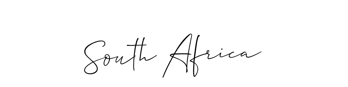 The best way (Allison_Script) to make a short signature is to pick only two or three words in your name. The name South Africa include a total of six letters. For converting this name. South Africa signature style 2 images and pictures png