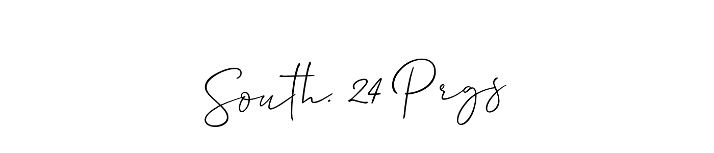 Also we have South. 24 Prgs name is the best signature style. Create professional handwritten signature collection using Allison_Script autograph style. South. 24 Prgs signature style 2 images and pictures png