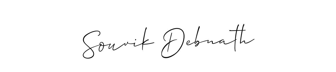 Use a signature maker to create a handwritten signature online. With this signature software, you can design (Allison_Script) your own signature for name Souvik Debnath. Souvik Debnath signature style 2 images and pictures png
