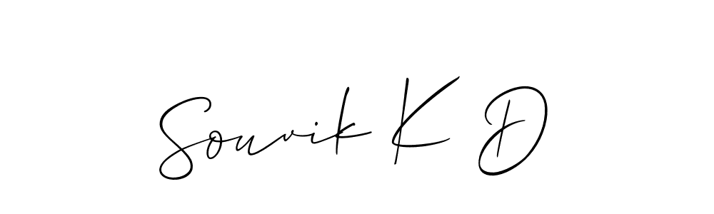 How to Draw Souvik K D signature style? Allison_Script is a latest design signature styles for name Souvik K D. Souvik K D signature style 2 images and pictures png