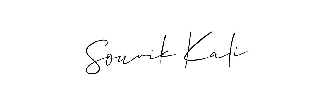 How to Draw Souvik Kali signature style? Allison_Script is a latest design signature styles for name Souvik Kali. Souvik Kali signature style 2 images and pictures png