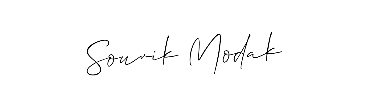 How to Draw Souvik Modak signature style? Allison_Script is a latest design signature styles for name Souvik Modak. Souvik Modak signature style 2 images and pictures png