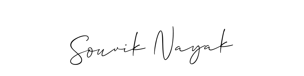 Souvik Nayak stylish signature style. Best Handwritten Sign (Allison_Script) for my name. Handwritten Signature Collection Ideas for my name Souvik Nayak. Souvik Nayak signature style 2 images and pictures png