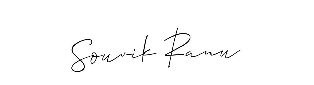 The best way (Allison_Script) to make a short signature is to pick only two or three words in your name. The name Souvik Ranu include a total of six letters. For converting this name. Souvik Ranu signature style 2 images and pictures png