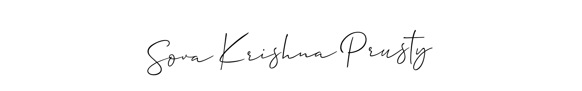 Sova Krishna Prusty stylish signature style. Best Handwritten Sign (Allison_Script) for my name. Handwritten Signature Collection Ideas for my name Sova Krishna Prusty. Sova Krishna Prusty signature style 2 images and pictures png