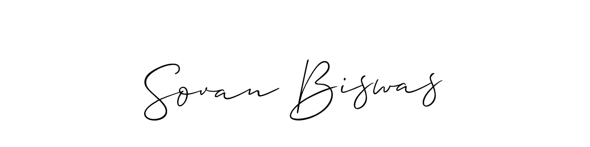 You should practise on your own different ways (Allison_Script) to write your name (Sovan Biswas) in signature. don't let someone else do it for you. Sovan Biswas signature style 2 images and pictures png