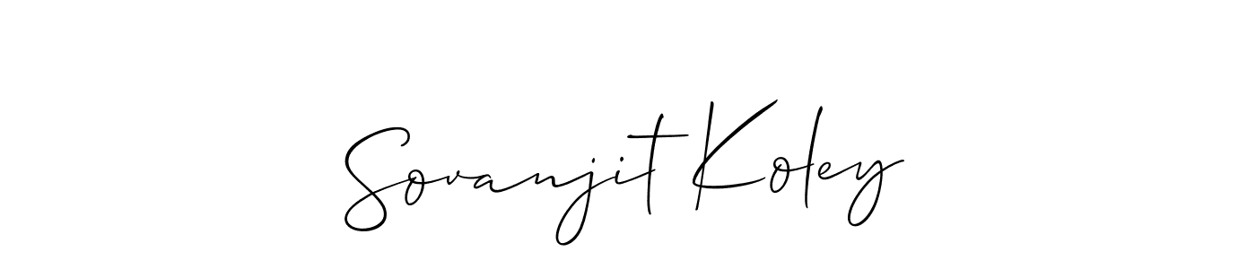 Make a beautiful signature design for name Sovanjit Koley. Use this online signature maker to create a handwritten signature for free. Sovanjit Koley signature style 2 images and pictures png