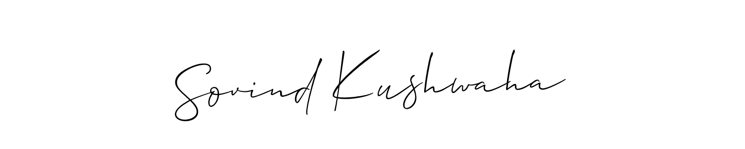 This is the best signature style for the Sovind Kushwaha name. Also you like these signature font (Allison_Script). Mix name signature. Sovind Kushwaha signature style 2 images and pictures png