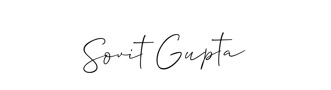 Also we have Sovit Gupta name is the best signature style. Create professional handwritten signature collection using Allison_Script autograph style. Sovit Gupta signature style 2 images and pictures png