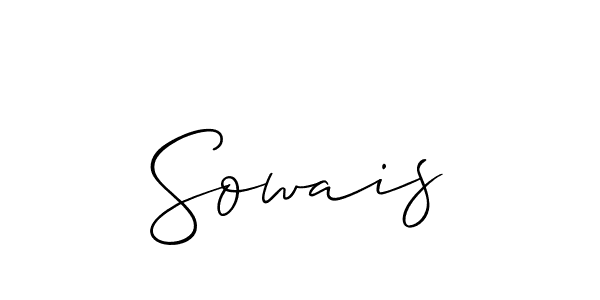 Make a beautiful signature design for name Sowais. Use this online signature maker to create a handwritten signature for free. Sowais signature style 2 images and pictures png