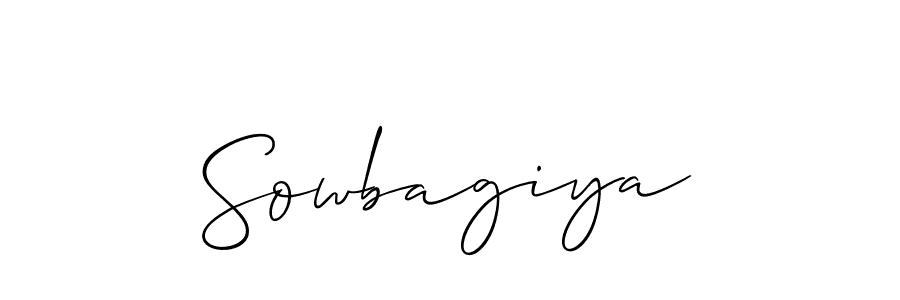 Create a beautiful signature design for name Sowbagiya. With this signature (Allison_Script) fonts, you can make a handwritten signature for free. Sowbagiya signature style 2 images and pictures png