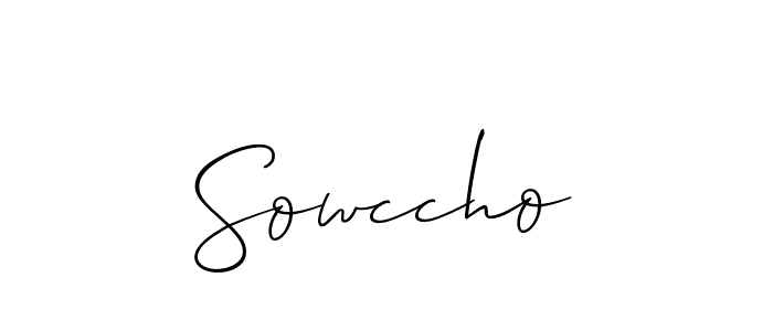 Also we have Sowccho name is the best signature style. Create professional handwritten signature collection using Allison_Script autograph style. Sowccho signature style 2 images and pictures png