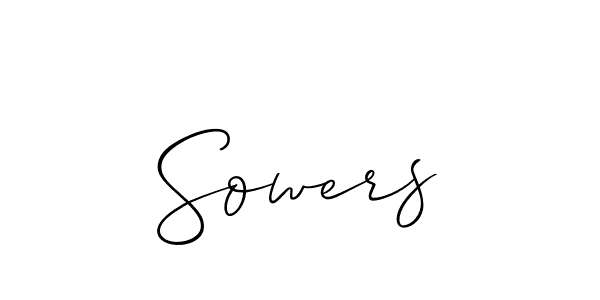 Make a short Sowers signature style. Manage your documents anywhere anytime using Allison_Script. Create and add eSignatures, submit forms, share and send files easily. Sowers signature style 2 images and pictures png