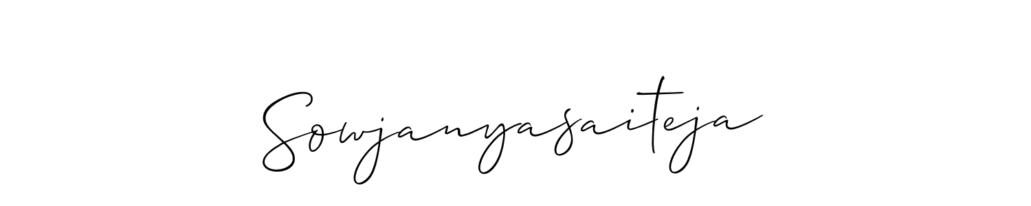 Make a short Sowjanyasaiteja signature style. Manage your documents anywhere anytime using Allison_Script. Create and add eSignatures, submit forms, share and send files easily. Sowjanyasaiteja signature style 2 images and pictures png