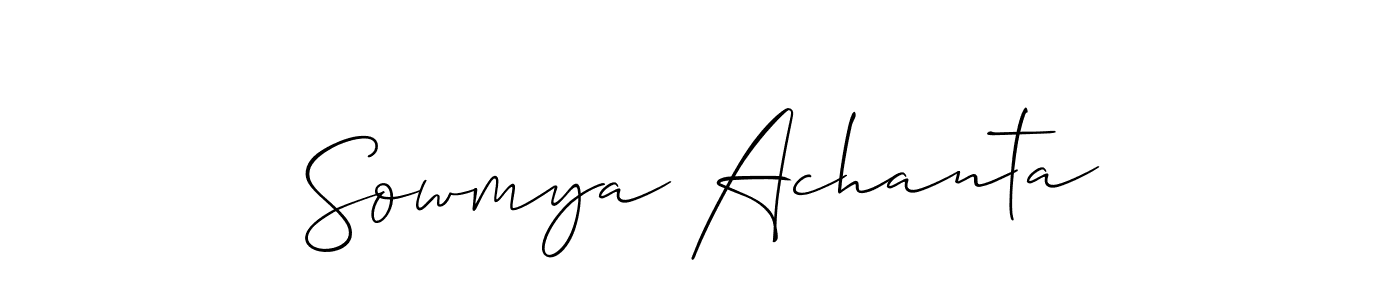 Best and Professional Signature Style for Sowmya Achanta. Allison_Script Best Signature Style Collection. Sowmya Achanta signature style 2 images and pictures png