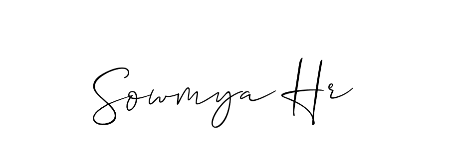 if you are searching for the best signature style for your name Sowmya Hr. so please give up your signature search. here we have designed multiple signature styles  using Allison_Script. Sowmya Hr signature style 2 images and pictures png