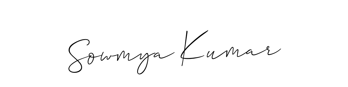 Best and Professional Signature Style for Sowmya Kumar. Allison_Script Best Signature Style Collection. Sowmya Kumar signature style 2 images and pictures png